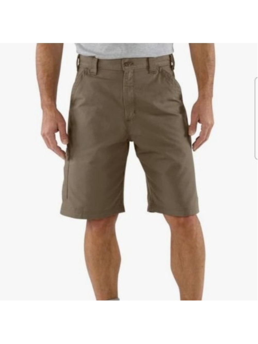 Carhartt Canvas Utility Shorts Loose Fit Men 36 Brown Utility Workwear Carpenter